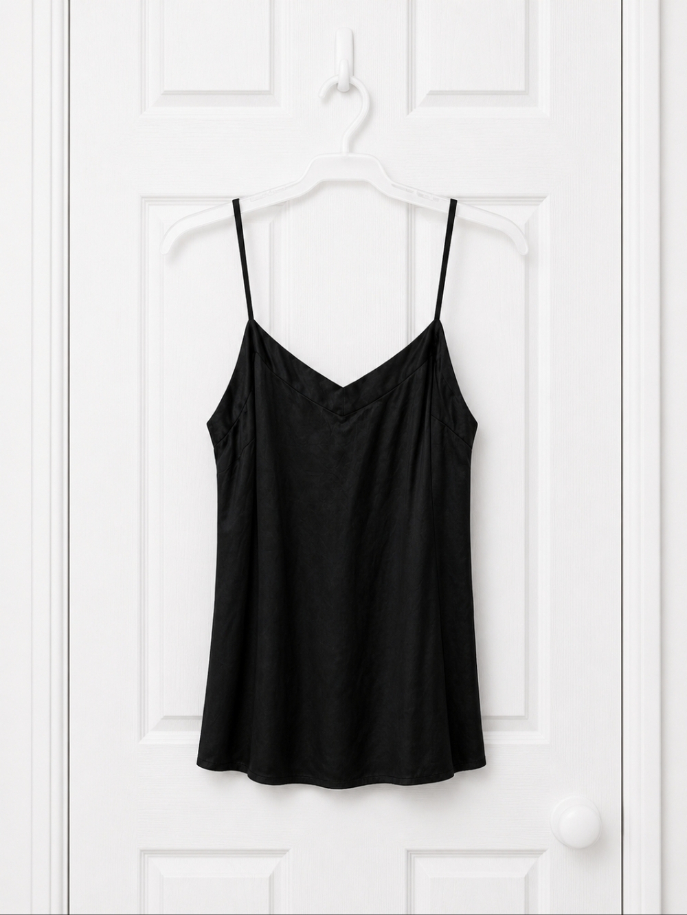 DKNY Donna Karan Silk Camisole Black Size 10 Spaghetti Strap Stretch Tank Top